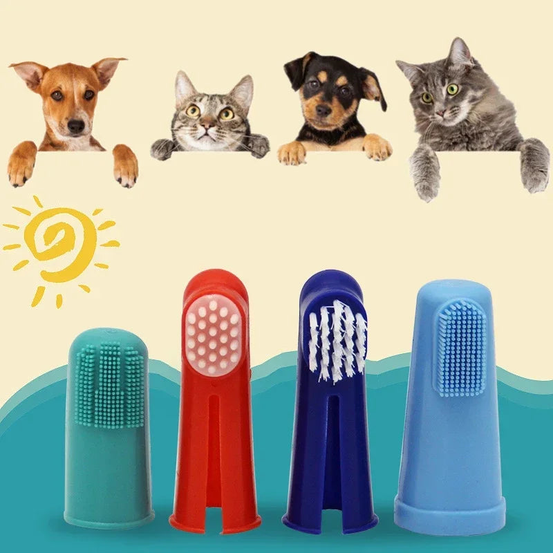 Soft Pet Finger Toothbrush (1/3pcs)