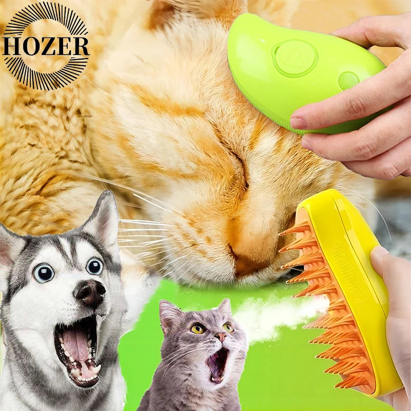 3-in-1 Electric Pet Grooming Brush