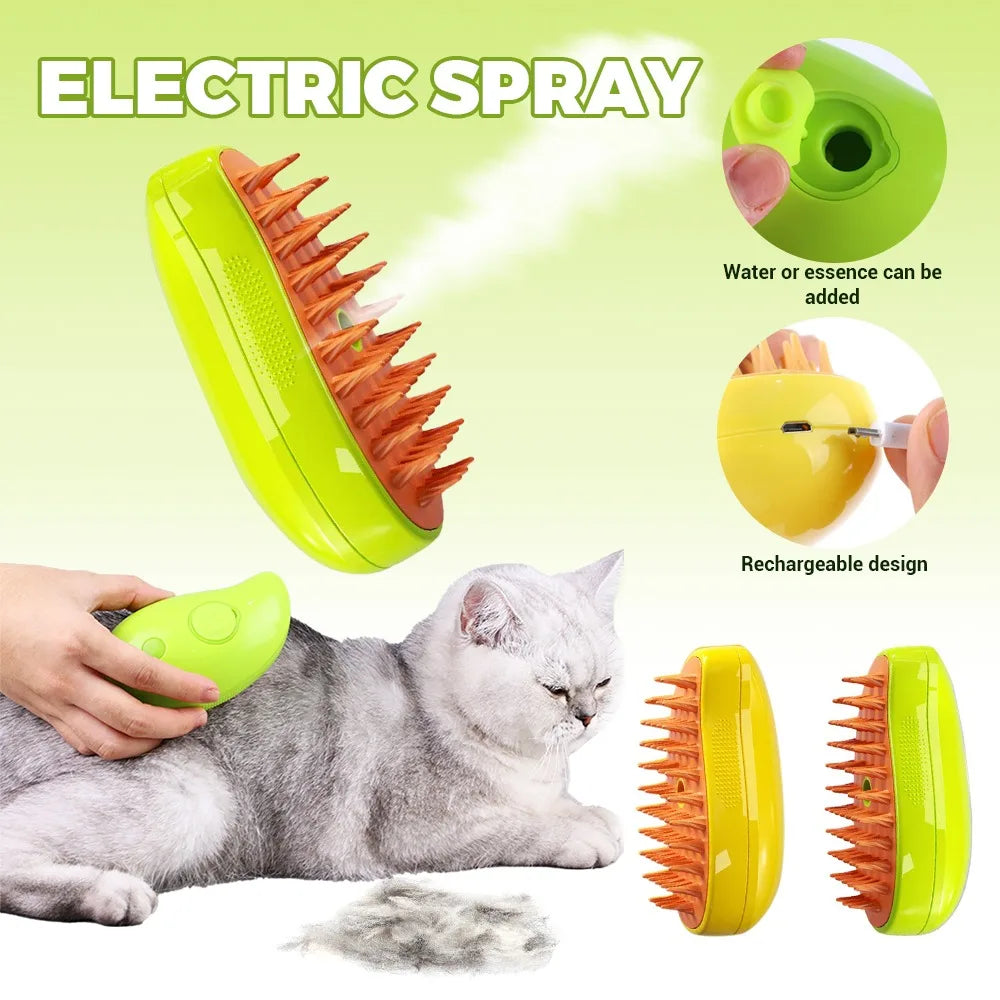 3-in-1 Electric Pet Grooming Brush