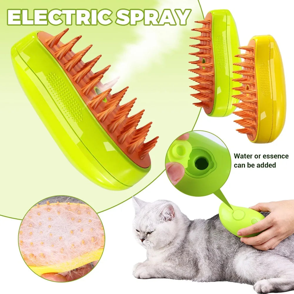 3-in-1 Electric Pet Grooming Brush