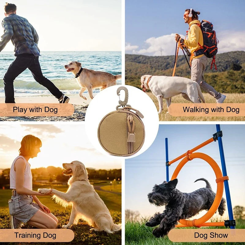 Portable Dog Treat Bag with Carabiner